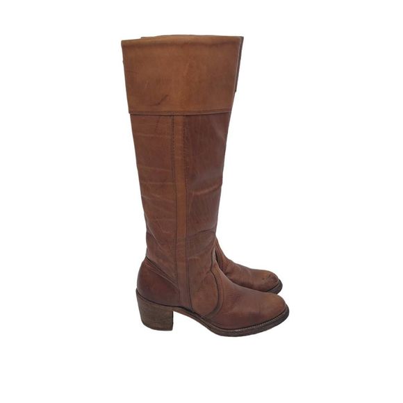 Vintage 1970s Frye Jane Cuff Boots - Picture 1 of 16